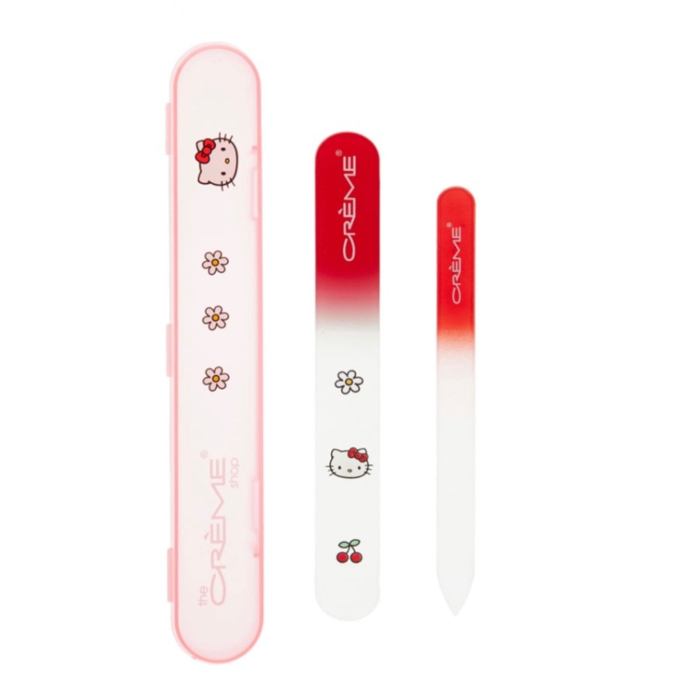 The Crème Shop x Hello Kitty Premium Glass Nail File Set (Red)